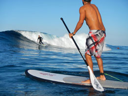 Paddle surf